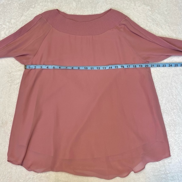 Soft Surrounding Dianthus Chiffon Lagenlook Tunic in Dusty Pink Women's Medium - Picture 5 of 9